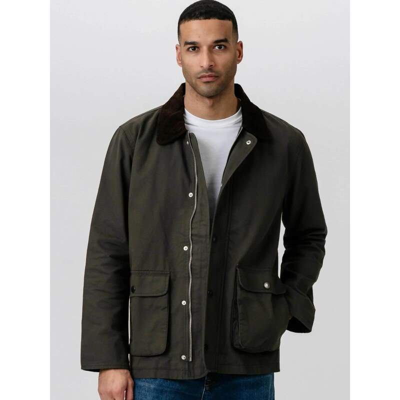 TEESHOPPEN Přechodná bunda  Twill Jacket  olivová