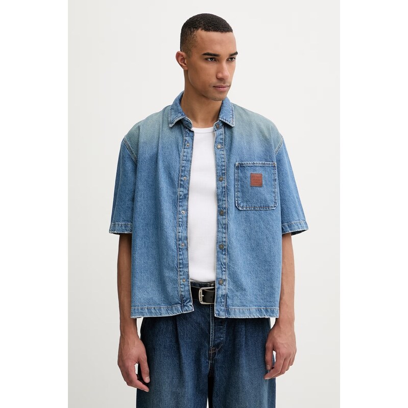 Guess Jeans košile pánská džínová