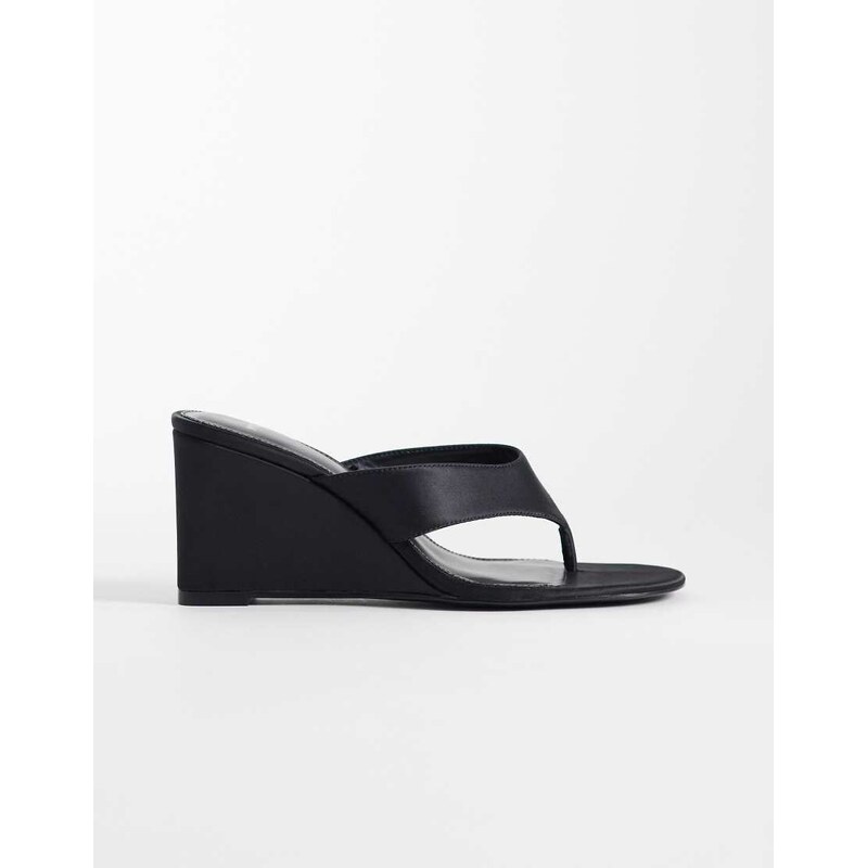 Mango heeled wedges in black 115057974