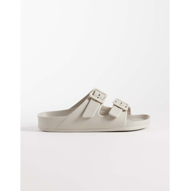 ONLY double strap sandal in beige-Neutral