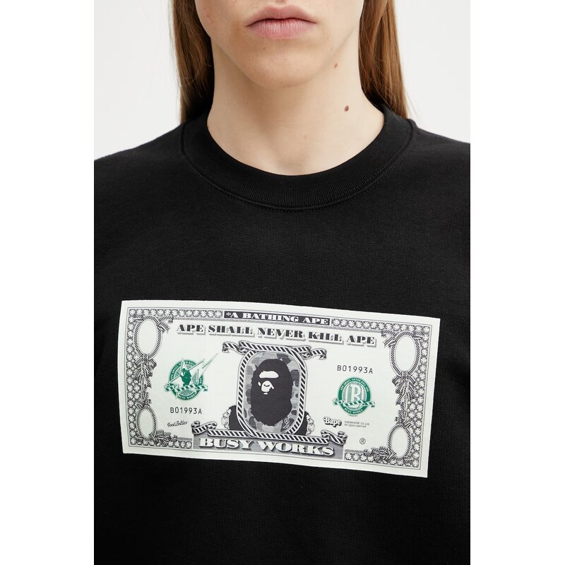 A Bathing Ape Banknote pánská mikina s bavlnou