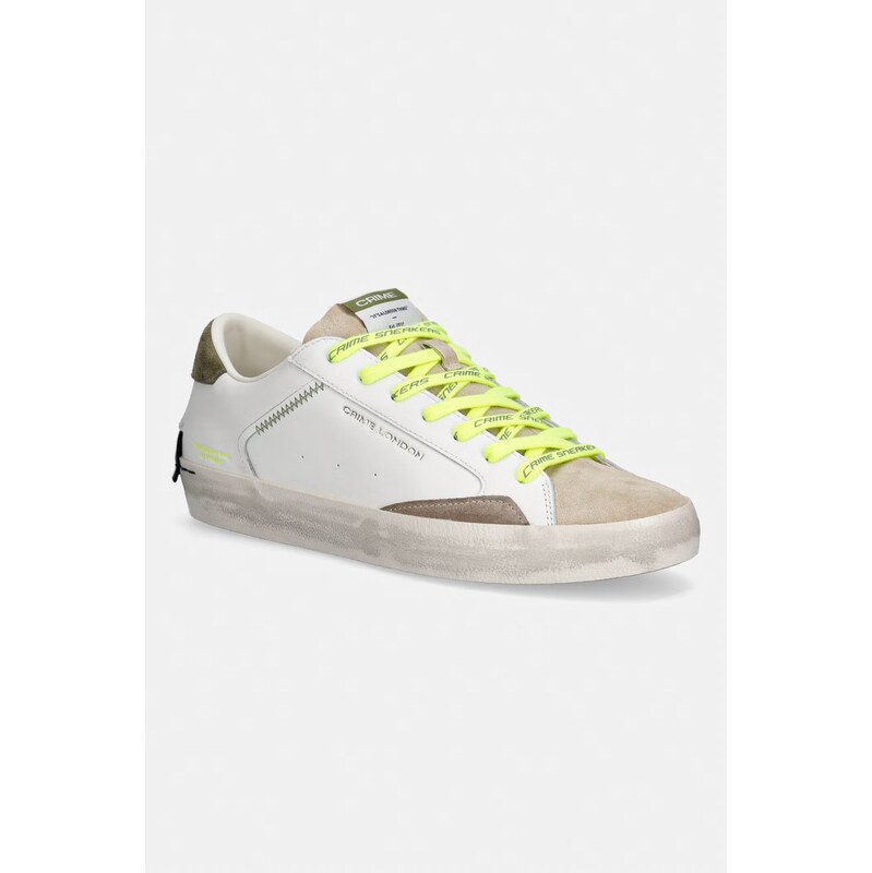 Crime London DISTRESSED sneakers boty pánské kožené