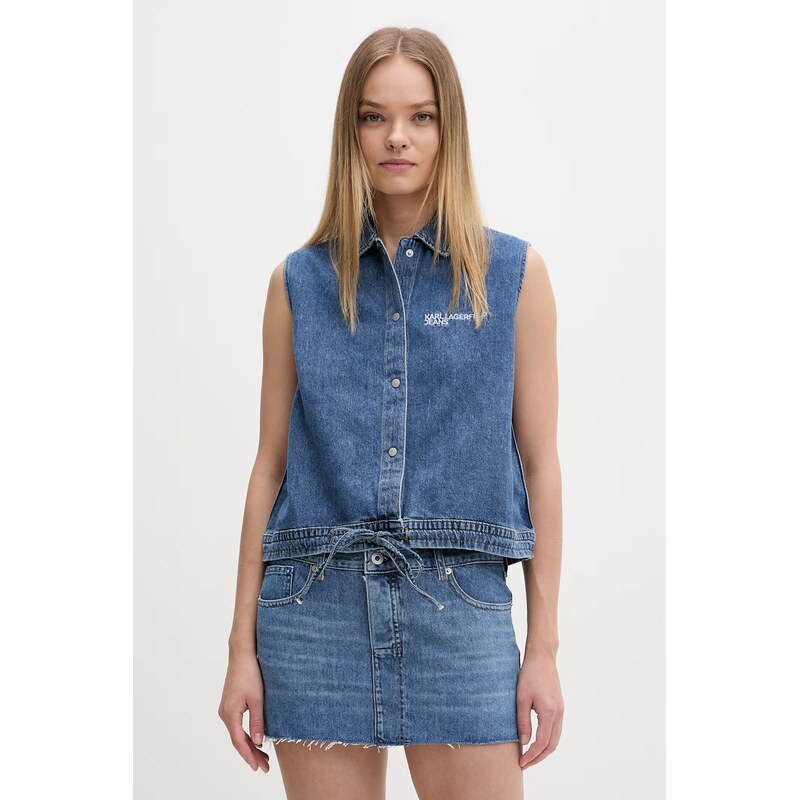 Karl Lagerfeld Jeans košile dámská džínová 115019476
