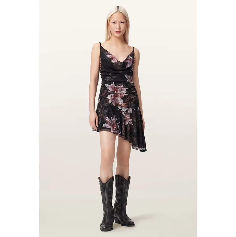 AllSaints asymetrické šaty BEA
