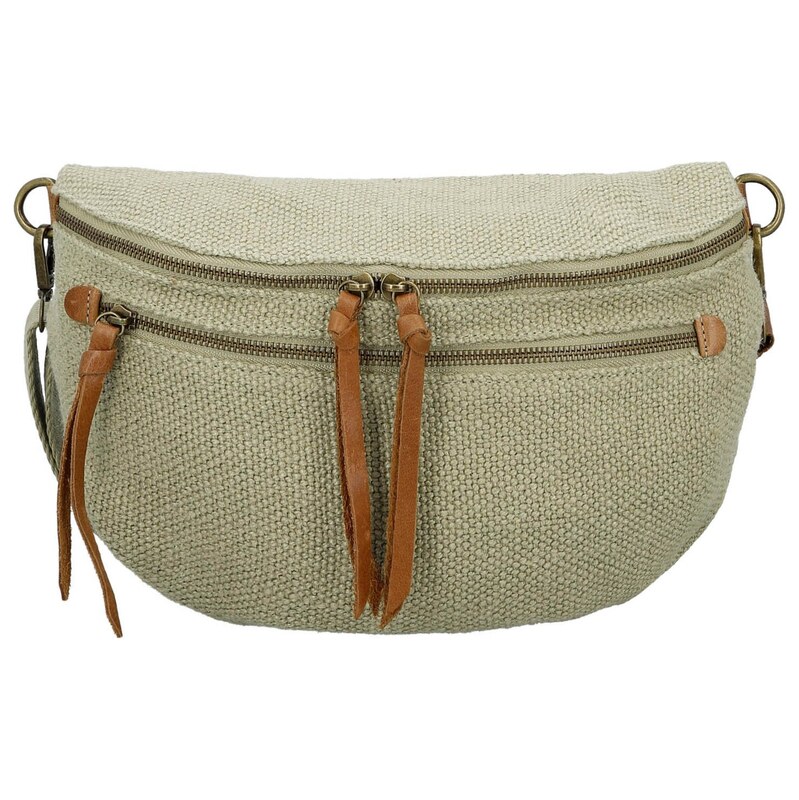 Dámská ledvinka světle zelená - Paolo bags Eloise zelená 115078097