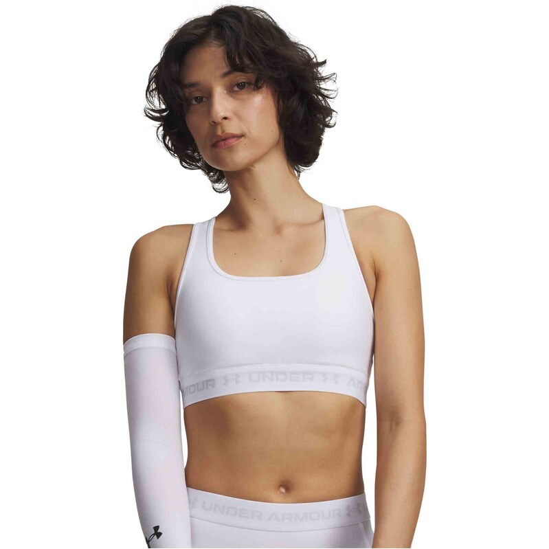 Dámská Sportovní Podprsenka Under Armour Crossback Mid Bra-Wht