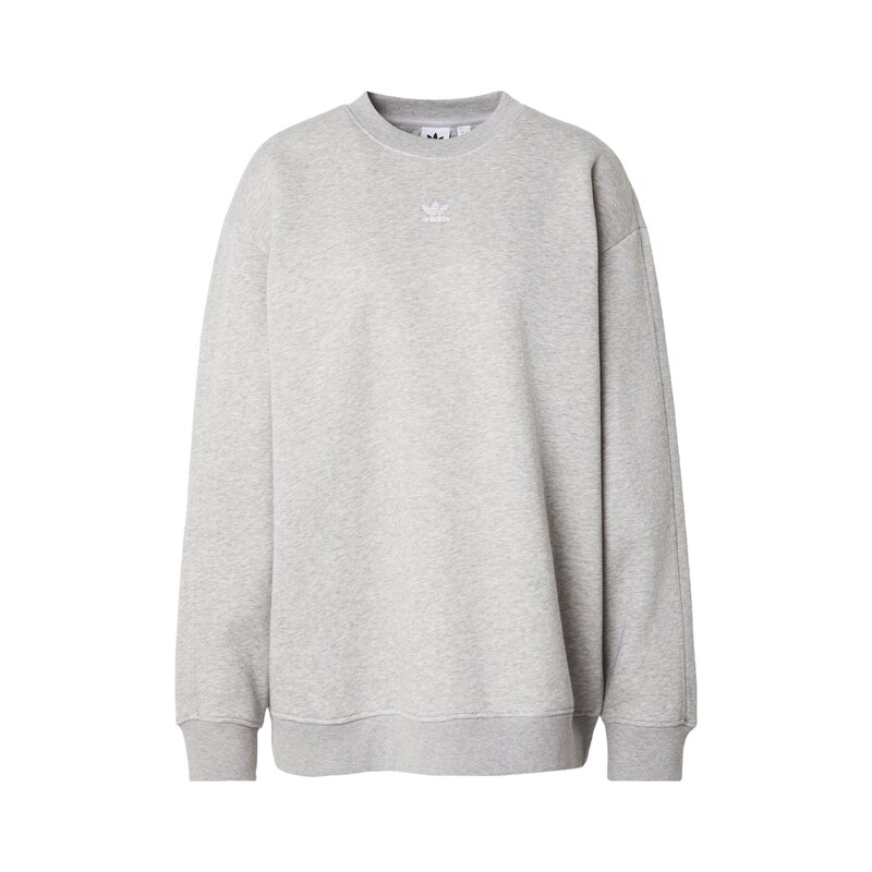 ADIDAS ORIGINALS Mikina Essentials šedý melír / bílá