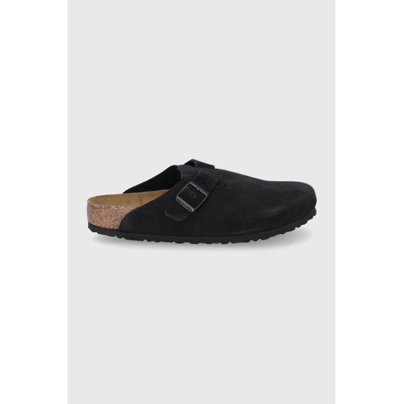 Birkenstock Semišové pantofle Birkenstock Boston