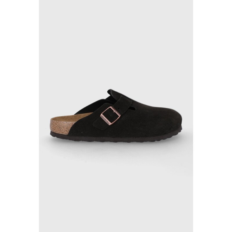 Birkenstock Semišové pantofle Birkenstock Boston