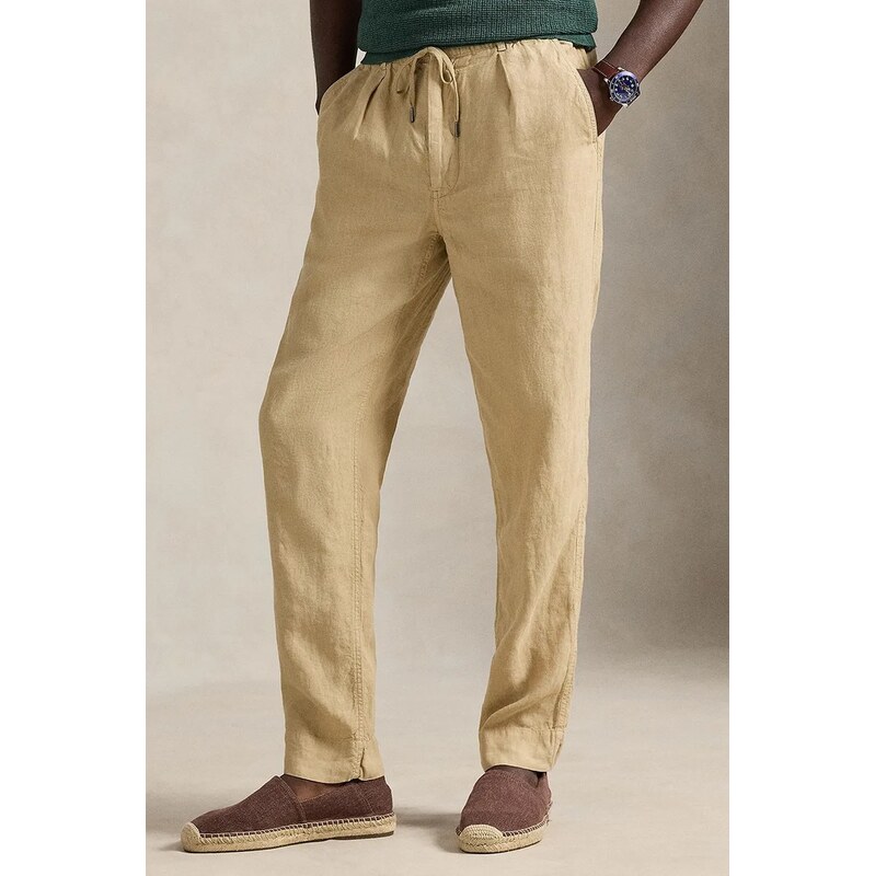 Polo Ralph Lauren Lněné kalhoty Polo Ralph Lauren