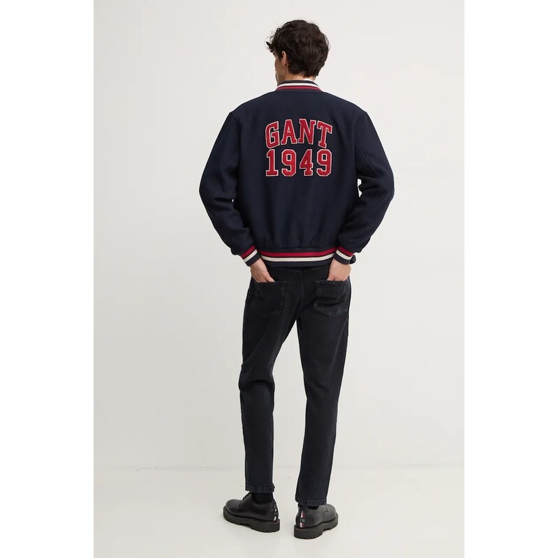 Vlněná bomber bunda Gant