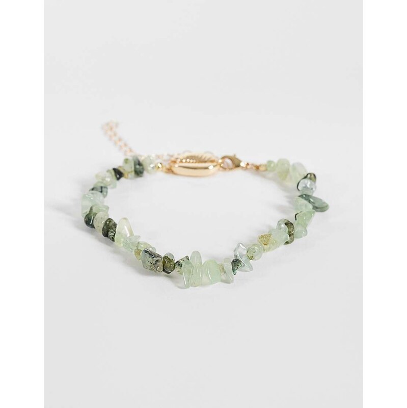 ONLY beads anklet in light green 115021974
