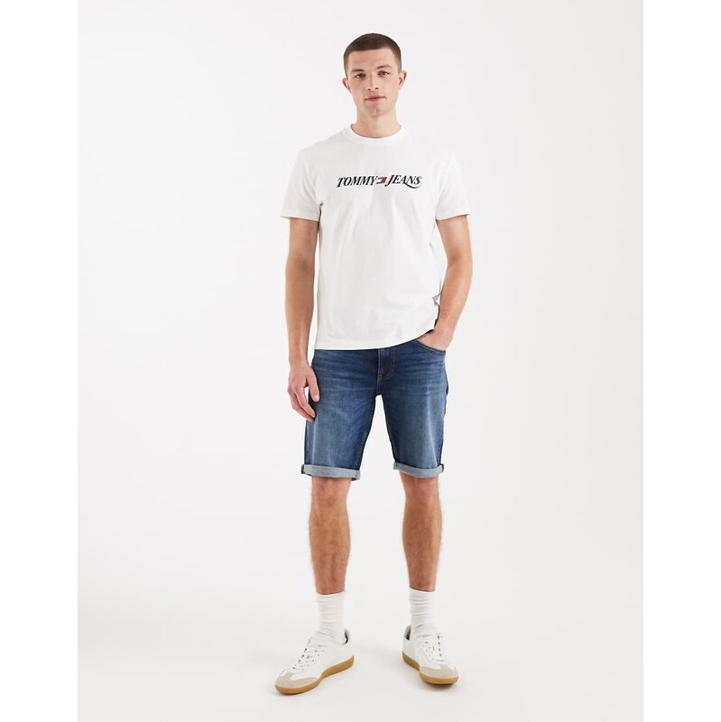 Tommy Jeans Ronnie denim shorts in dark wash blue