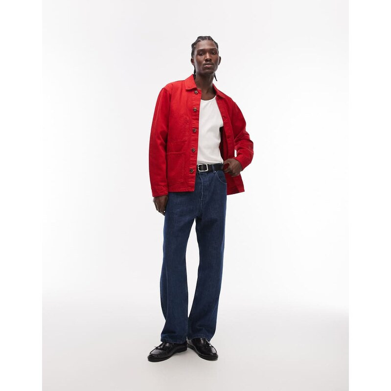 Tommy Hilfiger chore jacket in red
