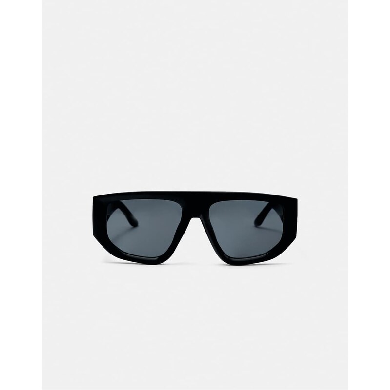 Pull&Bear Aviator cateye sunglasses in black 115022158