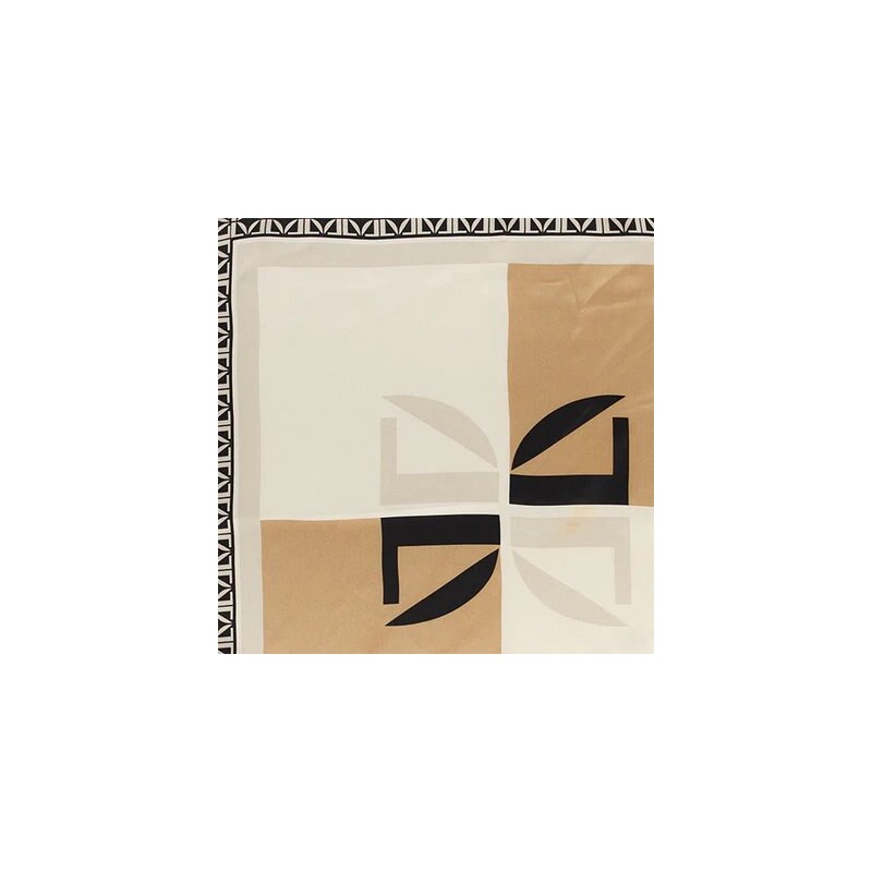Lasessor Finsko Hedvábný šátek La Adria beige 53x53 115029077