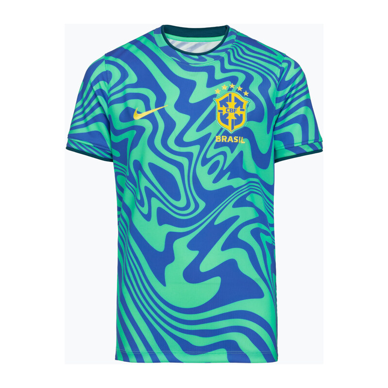 Dětské fotbalové tričko Nike Brazil Pre-Match