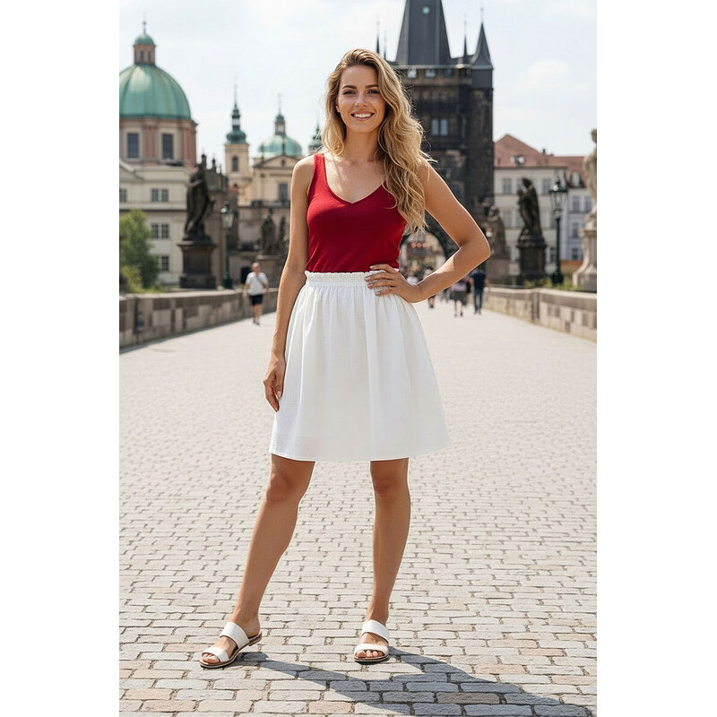 Letní sukně Lotika ze 100% lnu Premium quality 72443075