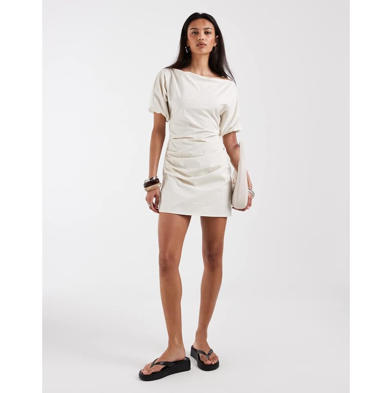 Bronze Snake Margarita mini dress in beige-White 115030073