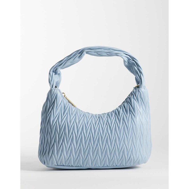 Accessorize quilt handheld shoulder bag in light blue 115029936