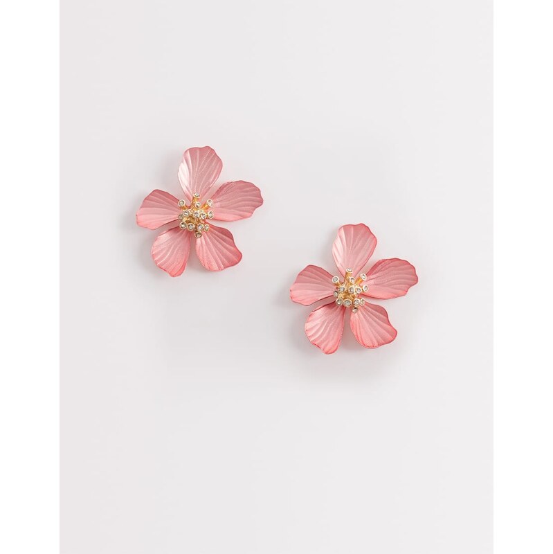 ALDO cammelia flower earrings in pink 115030014