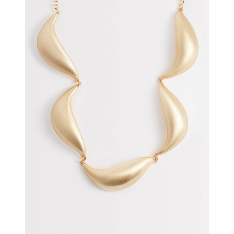 ALDO eloven statement wave necklace in gold 115030018