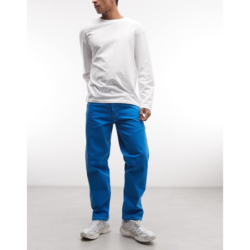 Stan Ray carpenter straight leg jeans in blue