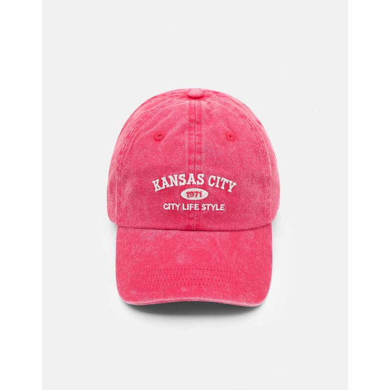Pull&Bear Kansas city cap in red 115030202