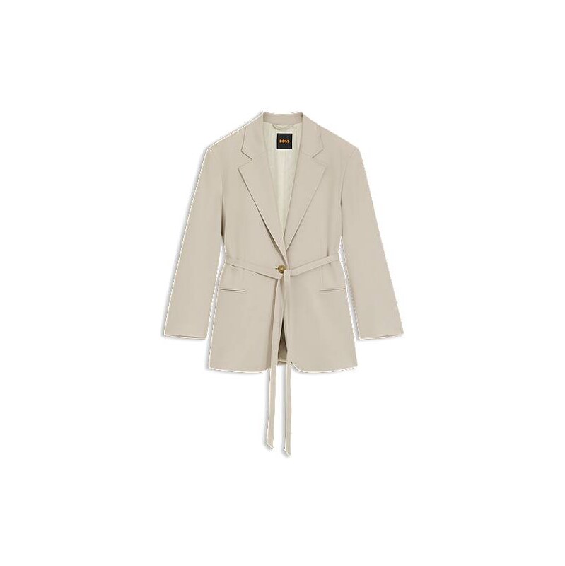 BOSS Oversized-fit blazer with belt 115031247