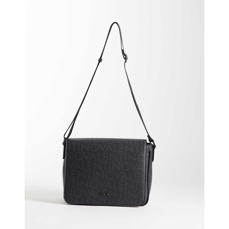 Valentino King Re crossbody bag in black monogram-Brown