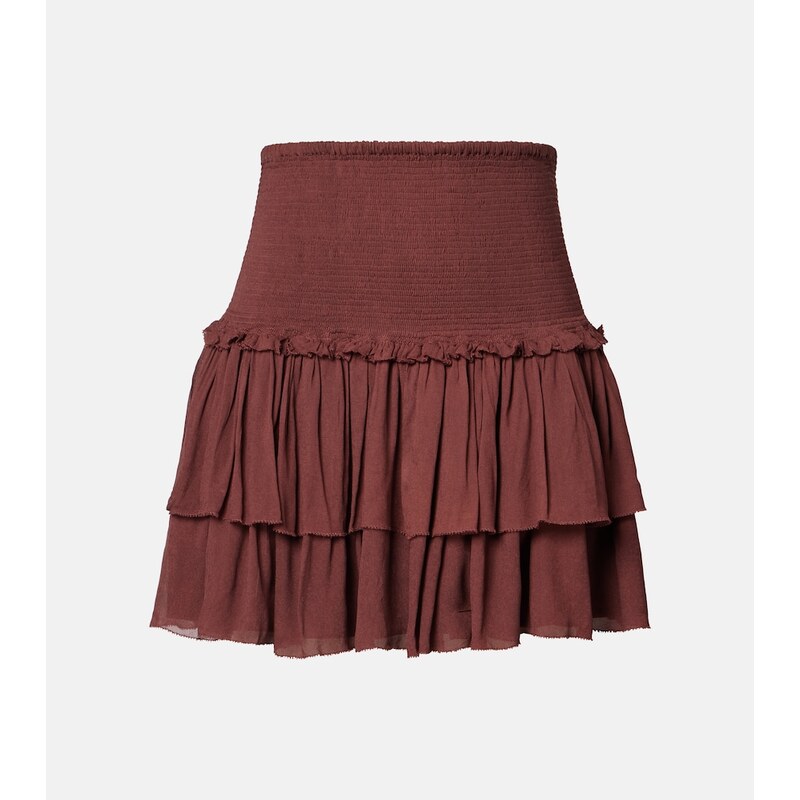 Poupette St Barth Farrah tiered miniskirt