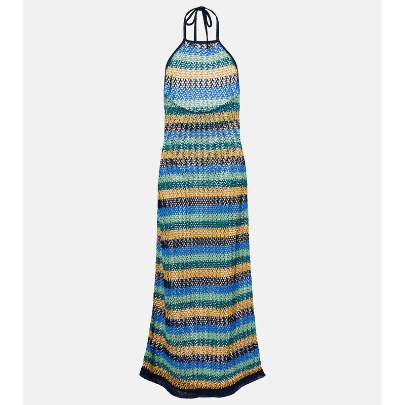 Etro Striped cotton-blend maxi dress