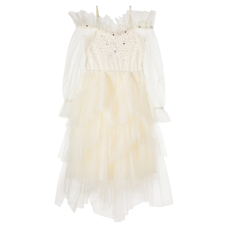 Tutu Du Monde Tinker cotton-trimmed embellished tulle dress