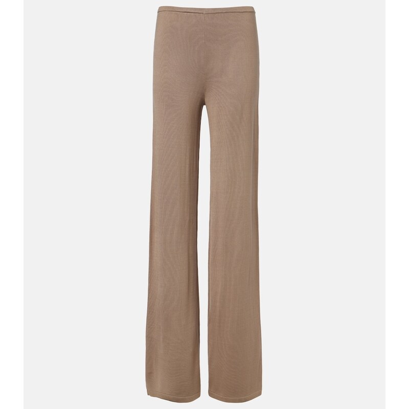 Aya Muse Esme silk-blend straight pants