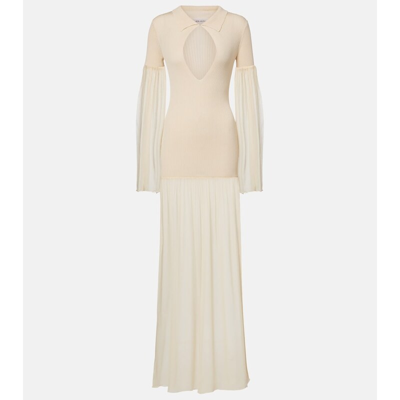 Aya Muse Calla cutout ribbed maxi dress