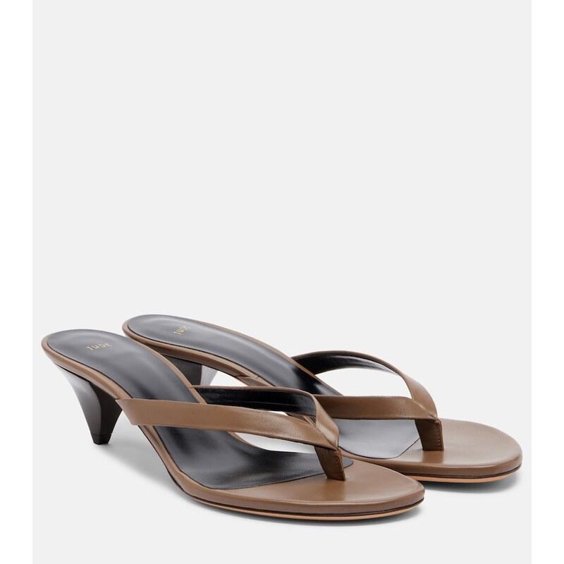JUDE Rooty leather thong sandals