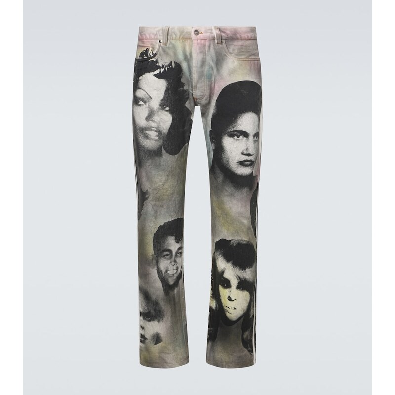 Versace Printed straight jeans