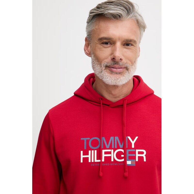 Tommy Hilfiger mikina s kapucí pánská s bavlnou