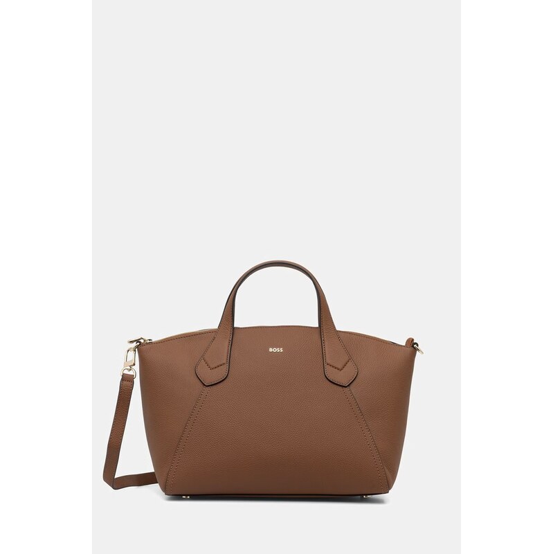 BOSS tote taška dámská z imitace kůže Lenah Zip Tote M