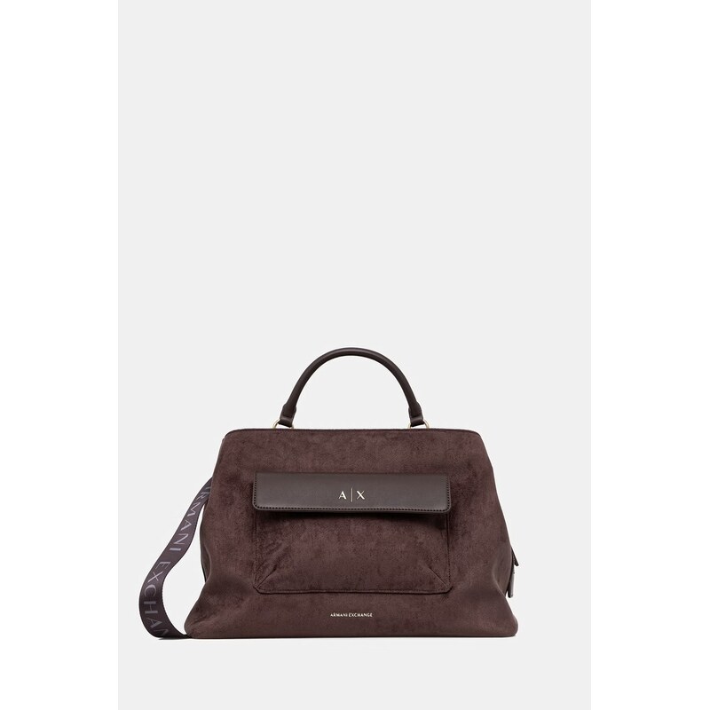 Armani Exchange nákupní taška dámská z imitace semiše