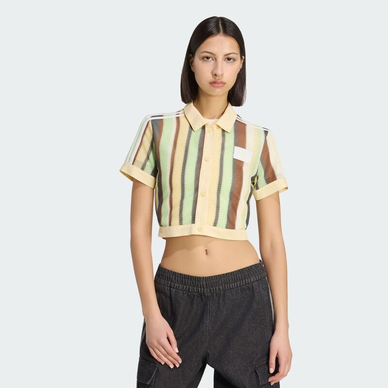 ZKRÁCENÉ POLO TRIČKO ADIDAS ORIGINALS SUMMER GLOW STRIPED 115032217
