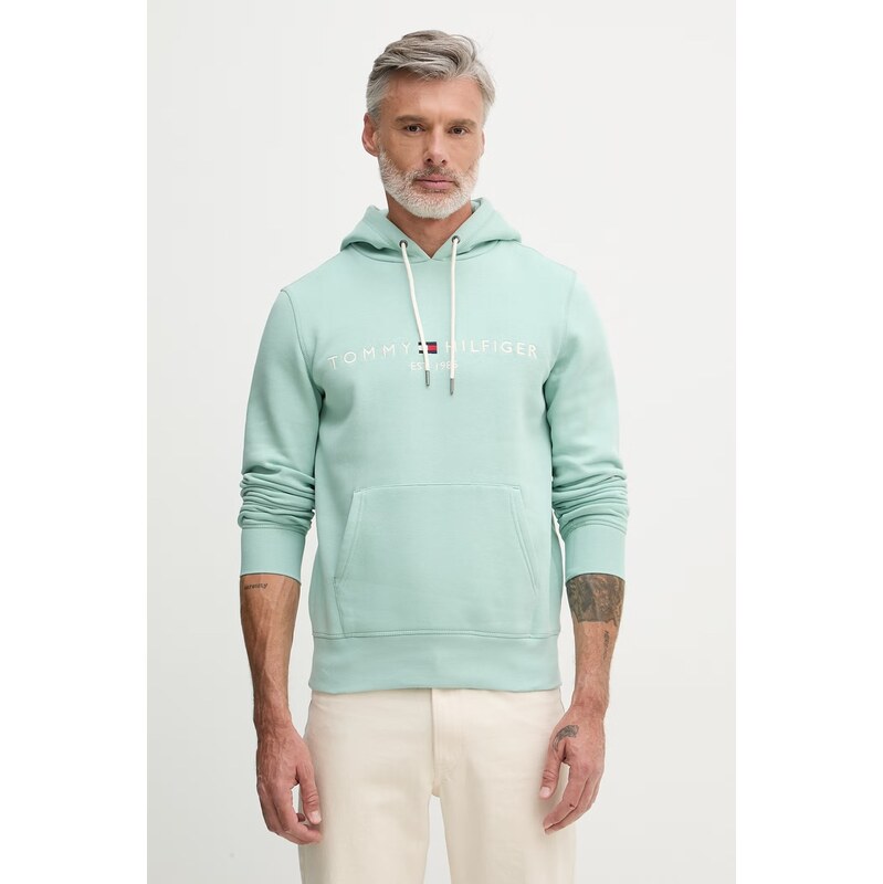 Tommy Hilfiger mikina s kapucí pánská s bavlnou