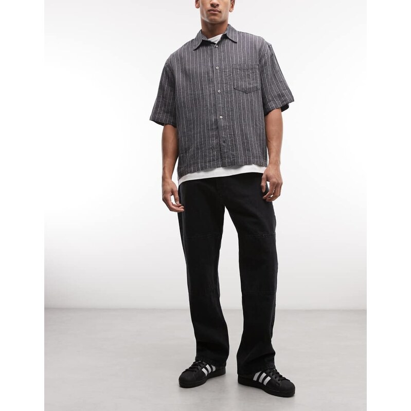 No Problemo double knee jeans in black wash