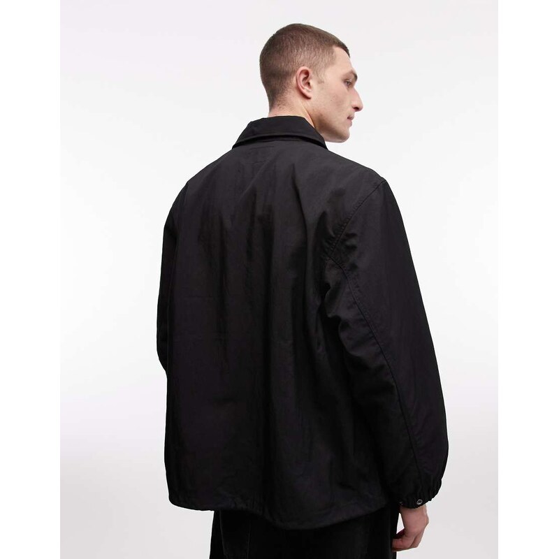 Carhartt WIP eightynine logo coach jacket in black