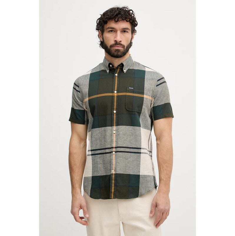 Barbour košile pánská s bavlnou Douglas