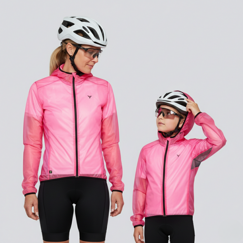 Unisex cyklistická pláštěnka Silvini Savio růžová 115037087