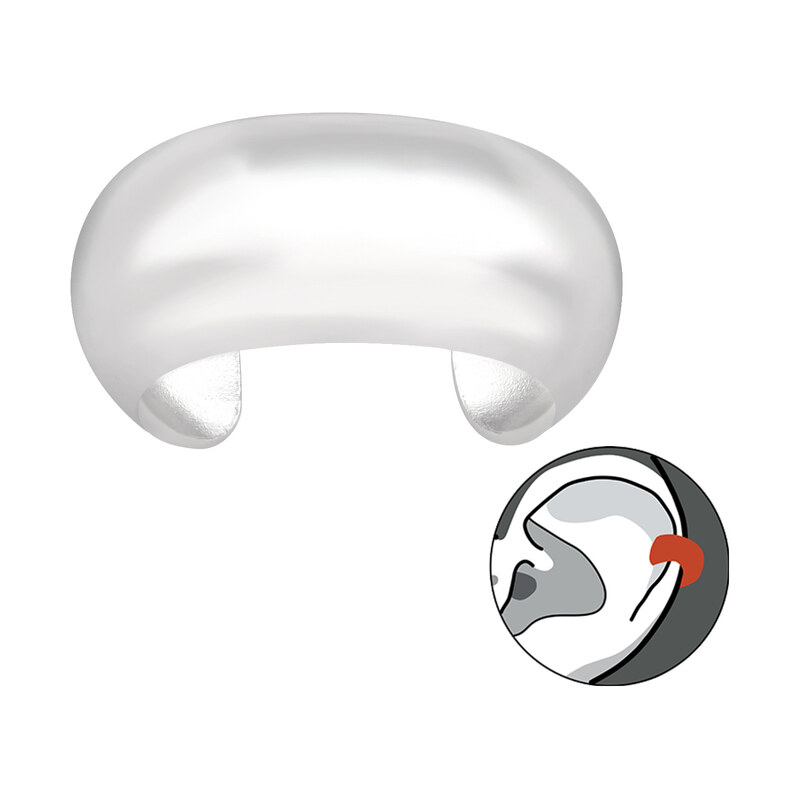 Atreya Stříbrná ear cuff záušnice oblá 115035235
