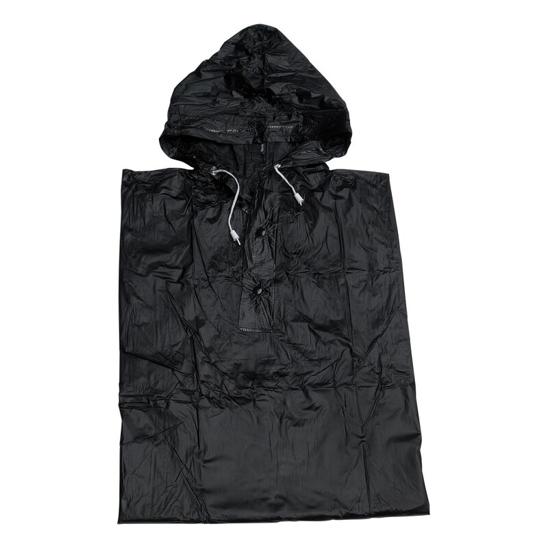 Poncho pláštěnka z pevného PVC černá 115035400