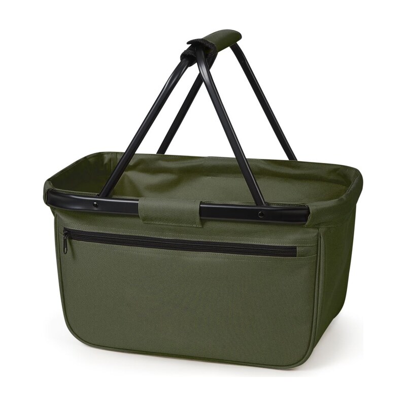Halfar nákupní košík Shopper BLACK BASKET olivově zelený 115035422