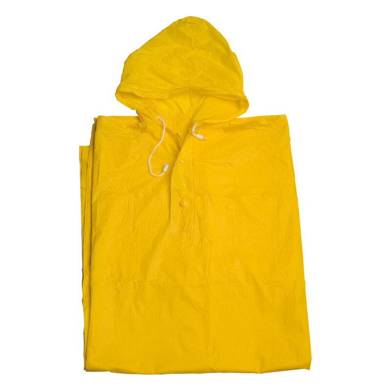 Poncho pláštěnka z pevného PVC žlutá 115035432